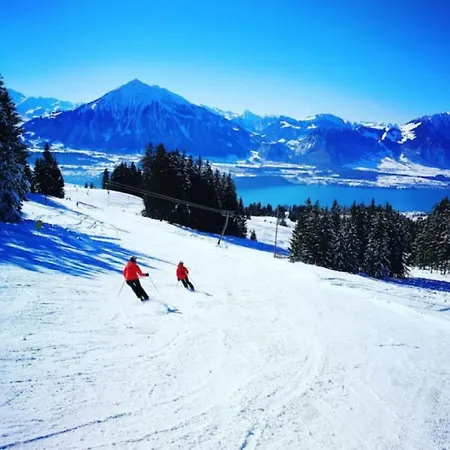 Alpesi faház Thun Alps Scenic Views And Concierge By Swisshut *